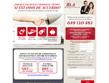 Tablet Screenshot of divorcioyacuerdo.com